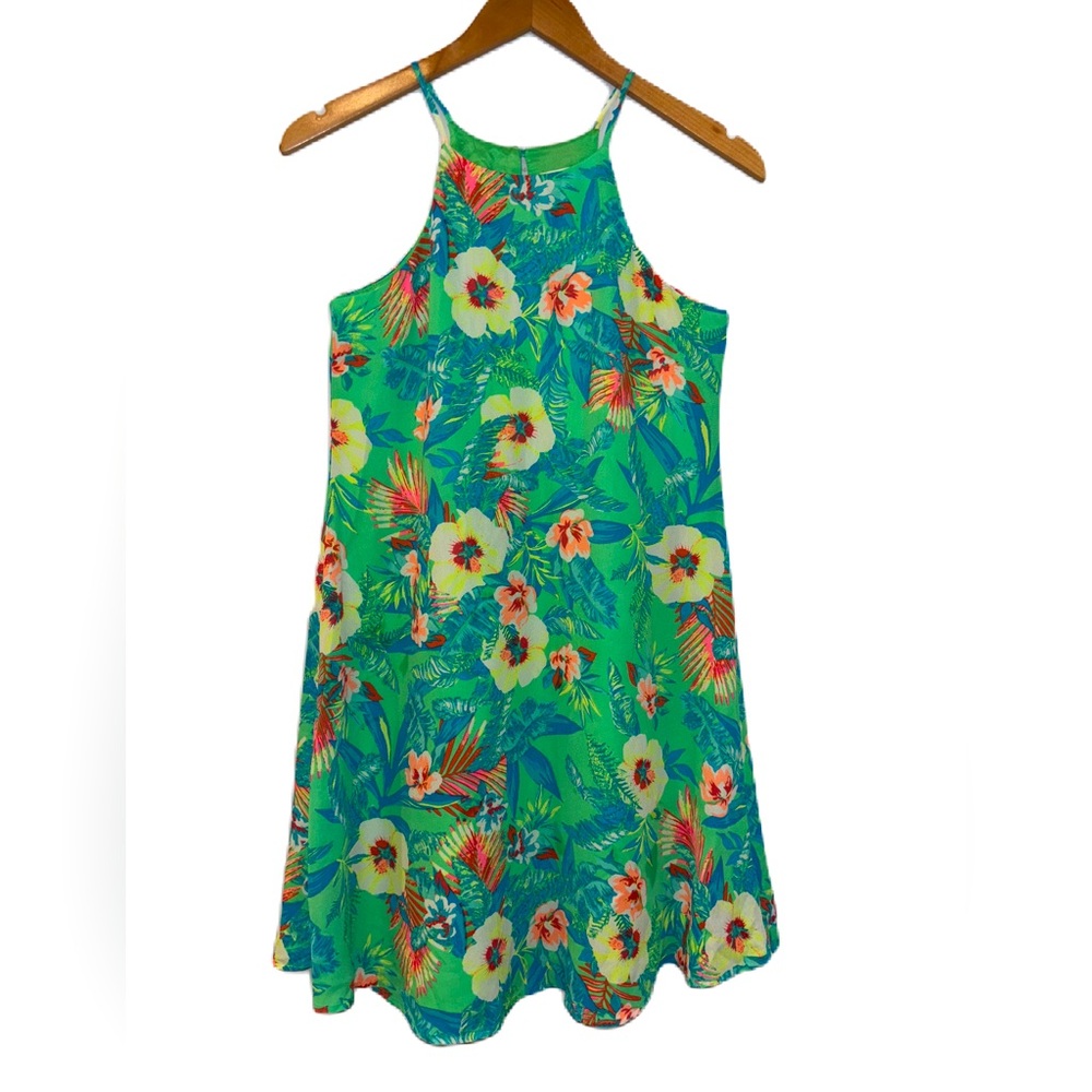 Decree Tropical Print Slip Dress Size XS